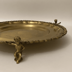 Angel Round Brass Platter