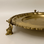 Angel Round Brass Platter