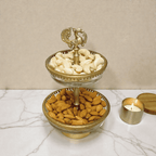 Brass Peacock Mini Server Stand