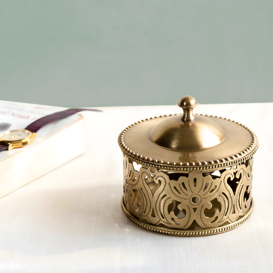 Potpourri Brass Box