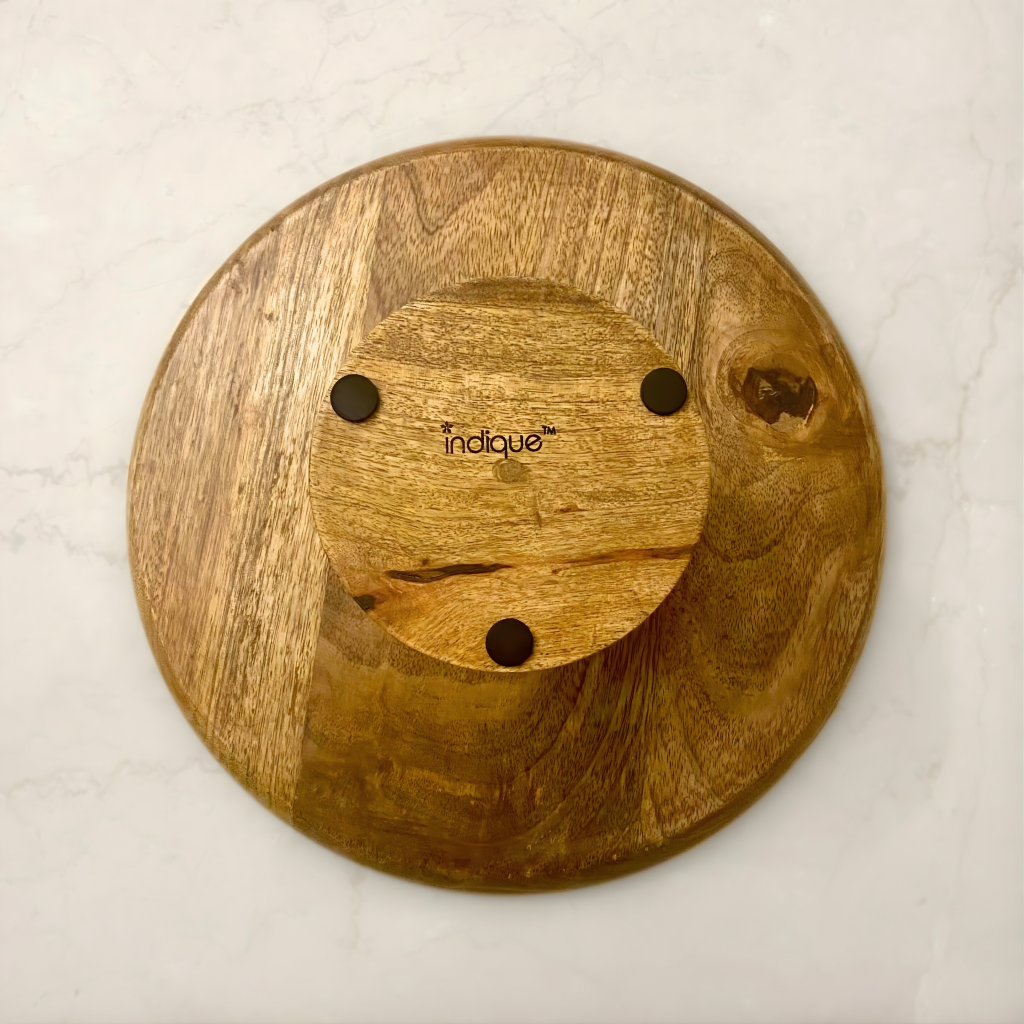 Floral Wooden Cake Stand - Large