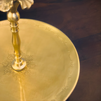 Floral Brass Cake Stand