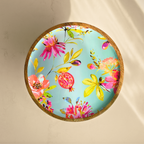 Floral Wooden Cake Stand - Large