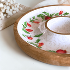 Pomegranate Bloom Chip & Dip Platter