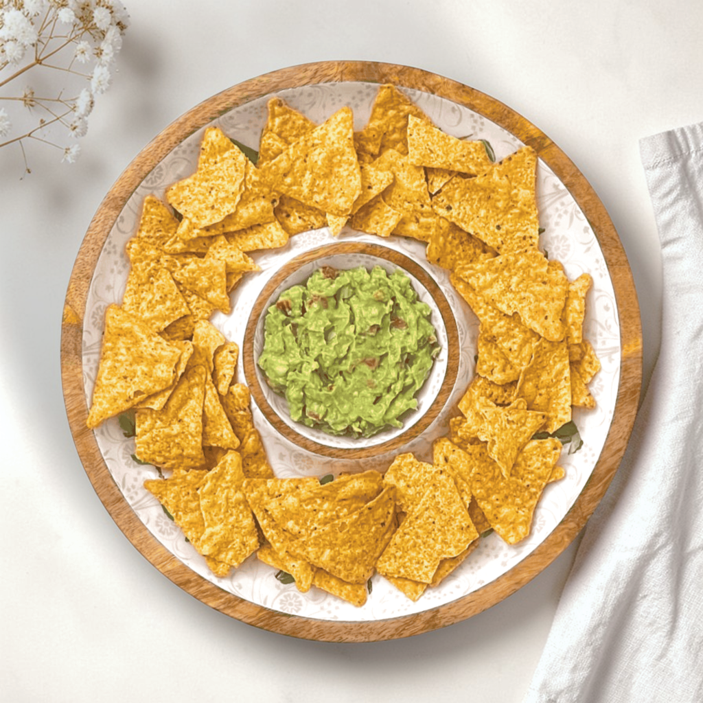 Pomegranate Bloom Chip & Dip Platter