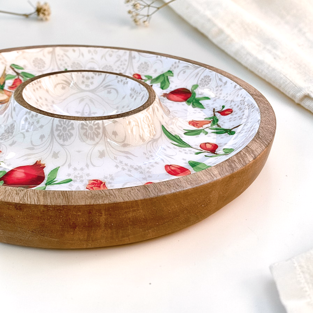 Pomegranate Bloom Chip & Dip Platter