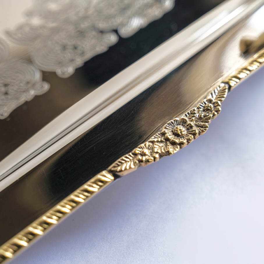 Bird Brass Tray