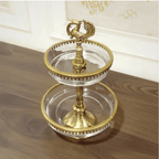Brass Peacock Mini Server Stand
