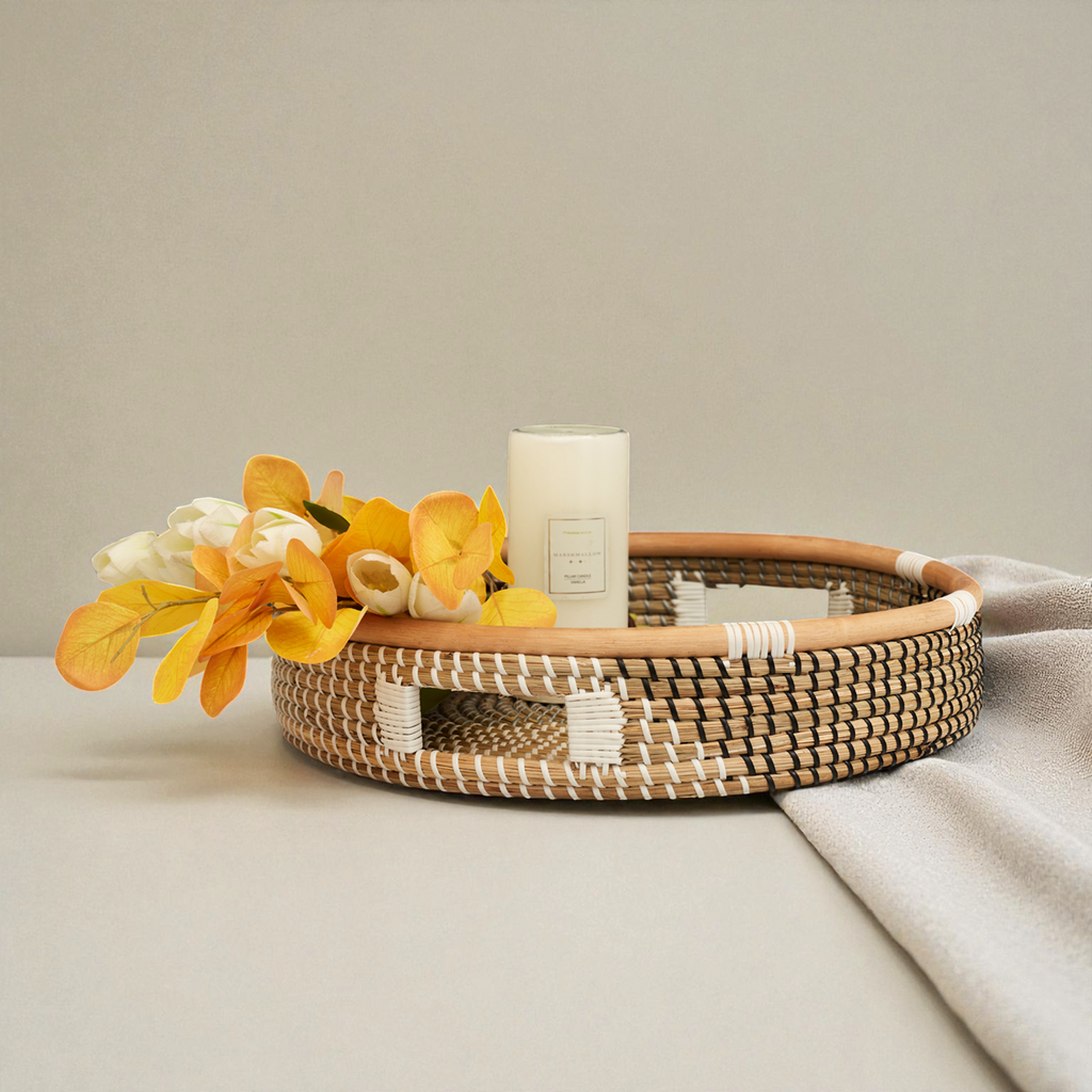 Seagrass Round Tray