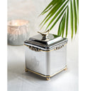 Designer bird canister cube used as elegant kitchen storage